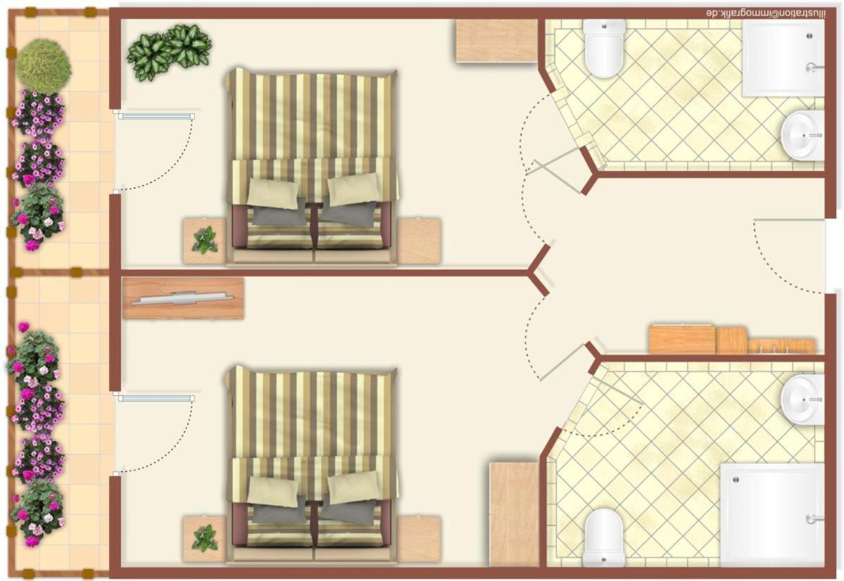 Ferienhaus Doppelzimmer Rondell, Direkt Am Alten Strom *